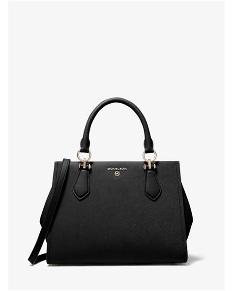 black michael kors satchel medium|Michael Kors marilyn small satchel.